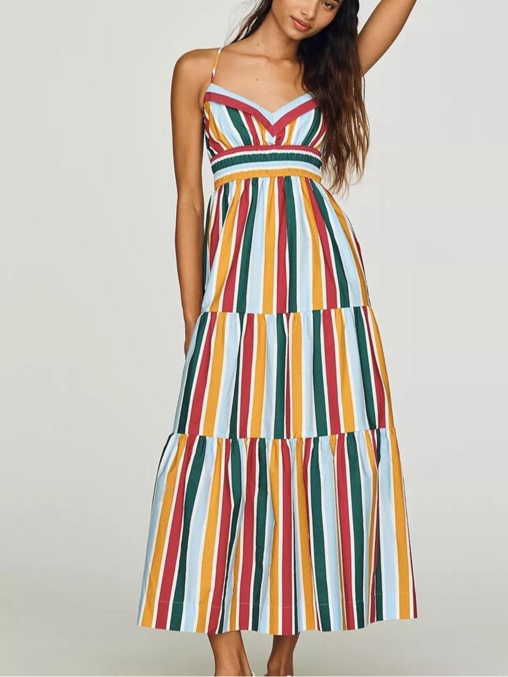 NWT ANTHROPOLOGIE Somerset Tiered Maxi Dress